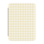 Pastel Picnic | Yellow Gingham Kindle Case