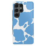 Current MOOd | Light Blue Cow Print Samsung Case