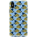 Something's Fishy | Navy Blue & Yellow Fish Print Case