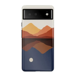 Opposites Attract | Day & Night Colorblock Mountains Google Pixel Case