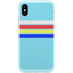 Totally Groovy | Teal Rainbow Stripes Color Block Case