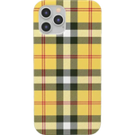 As if! | Yellow Plaid iPhone Case