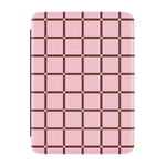 Uptown Gridlock | Pink Checkerboard Kindle Case
