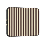 S'more Stripes | Brown Striped Laptop Case