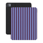 Perfect Stripes | Purple & Blue Stripes iPad Case