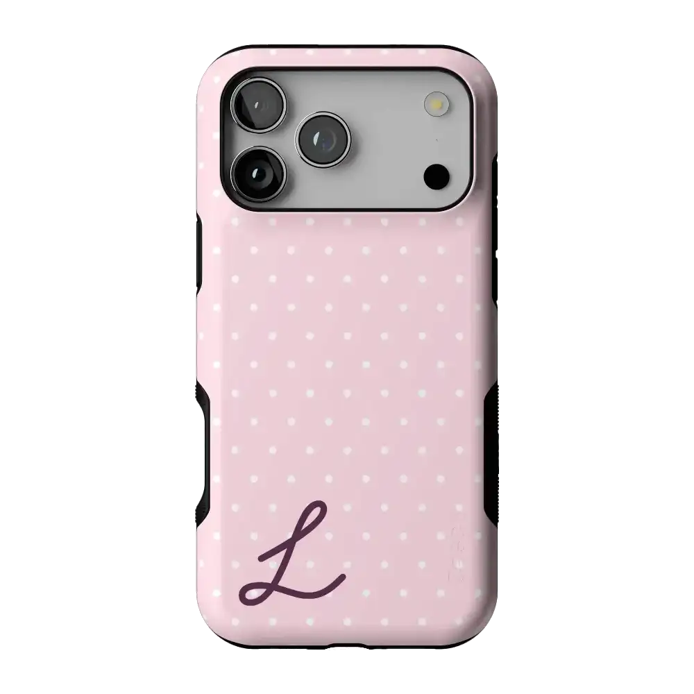 On the Dot | Pink & White Polka Dot Case