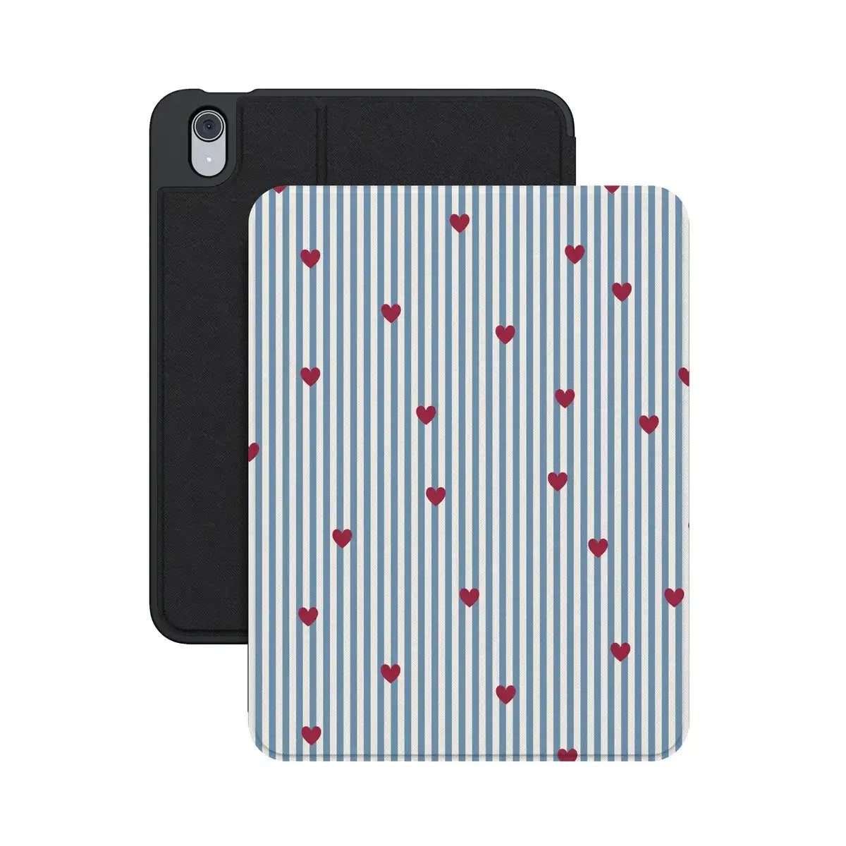 Love Lines | Blue Stripes iPad Case