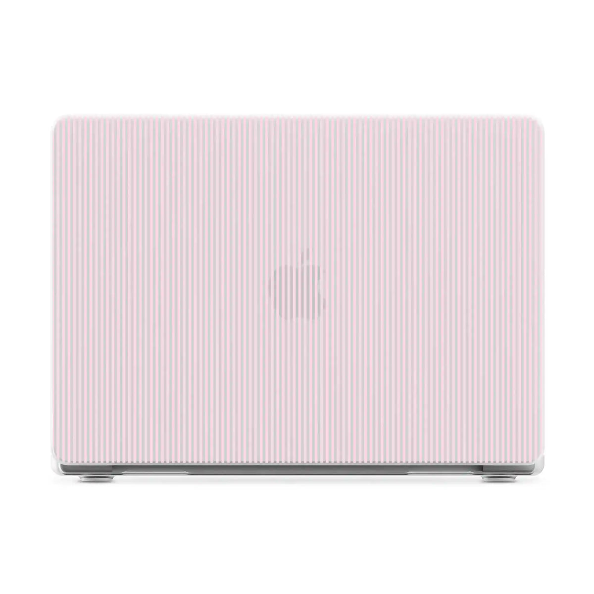 Stripes and the City | Light Pink Pinstripe Laptop Shell