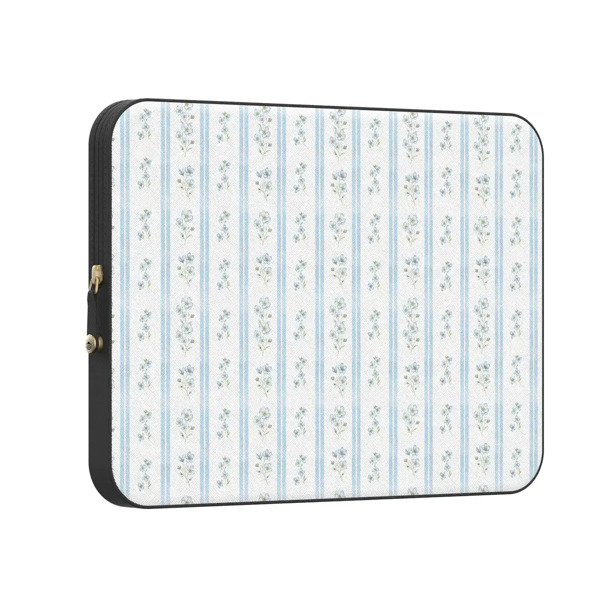 Cottage Stripe | Blue Floral Laptop Case