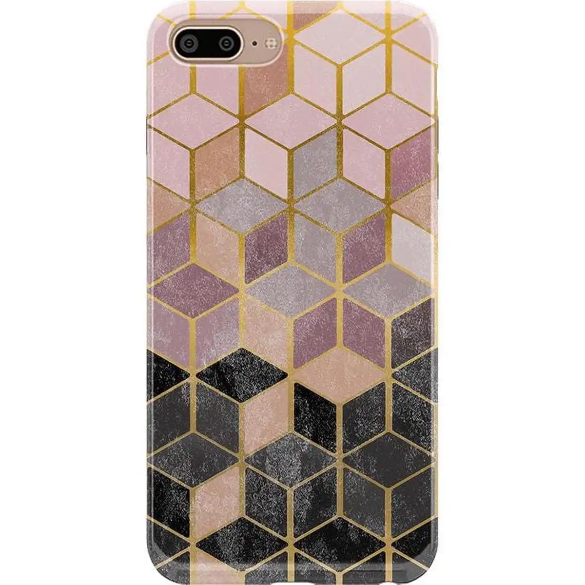Stepping Up | Geo Rose Gold Marble Case