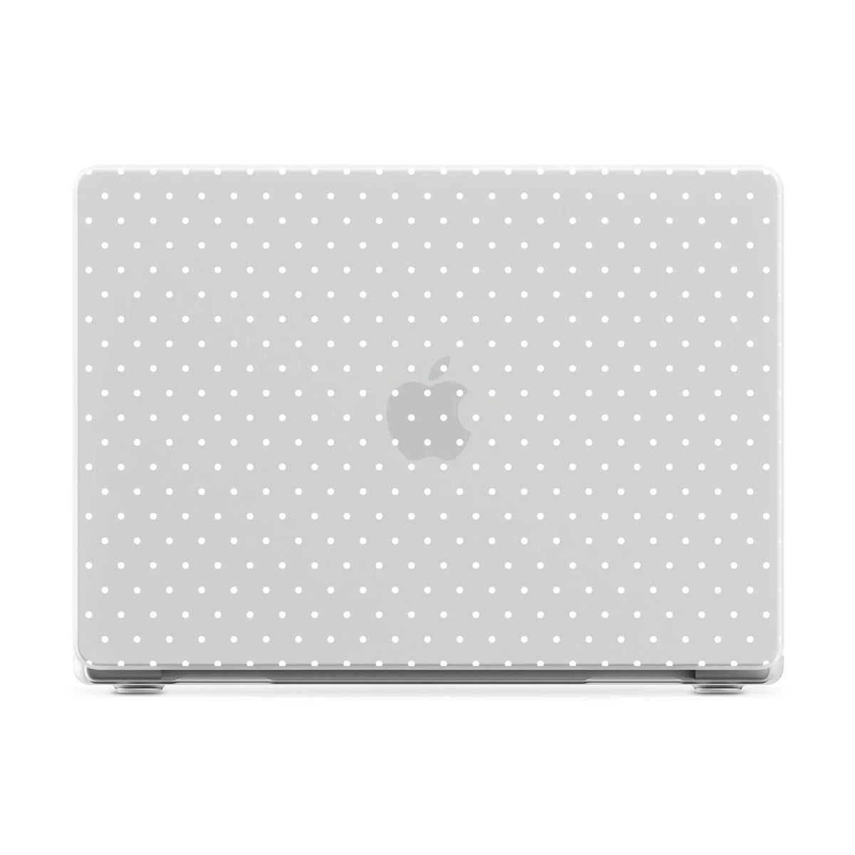 On the Dot | White Polka Dot Laptop Shell