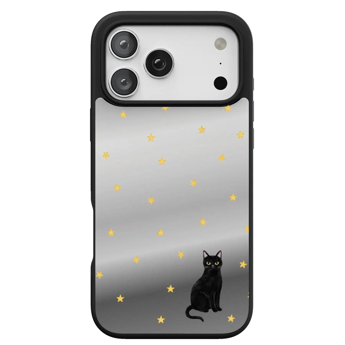 Black Meow-gic | Mirrored Cat Case
