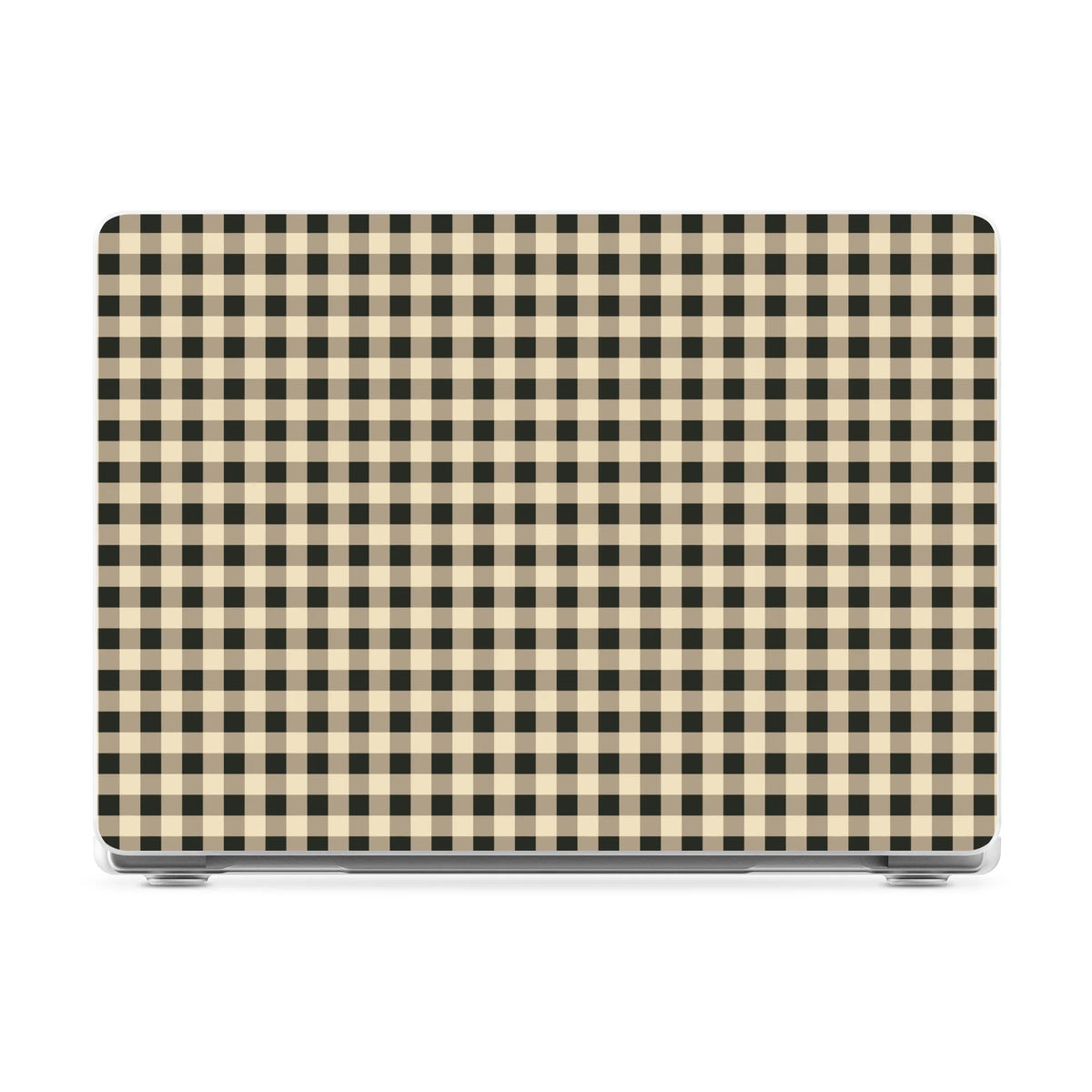 Cedar Lane | Black & Cream Gingham Laptop Shell