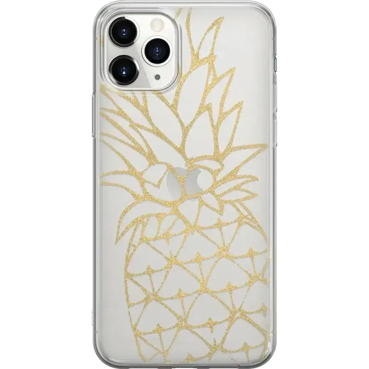 You're a Fine-Apple | Gold Pineapple Clear Case