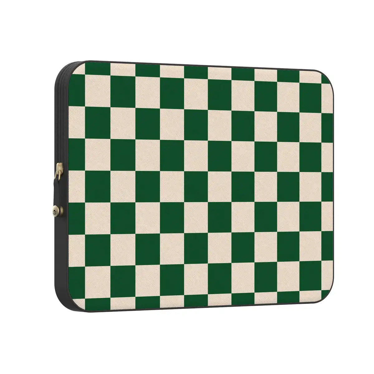 Fit Check | Green Checkerboard Laptop Case
