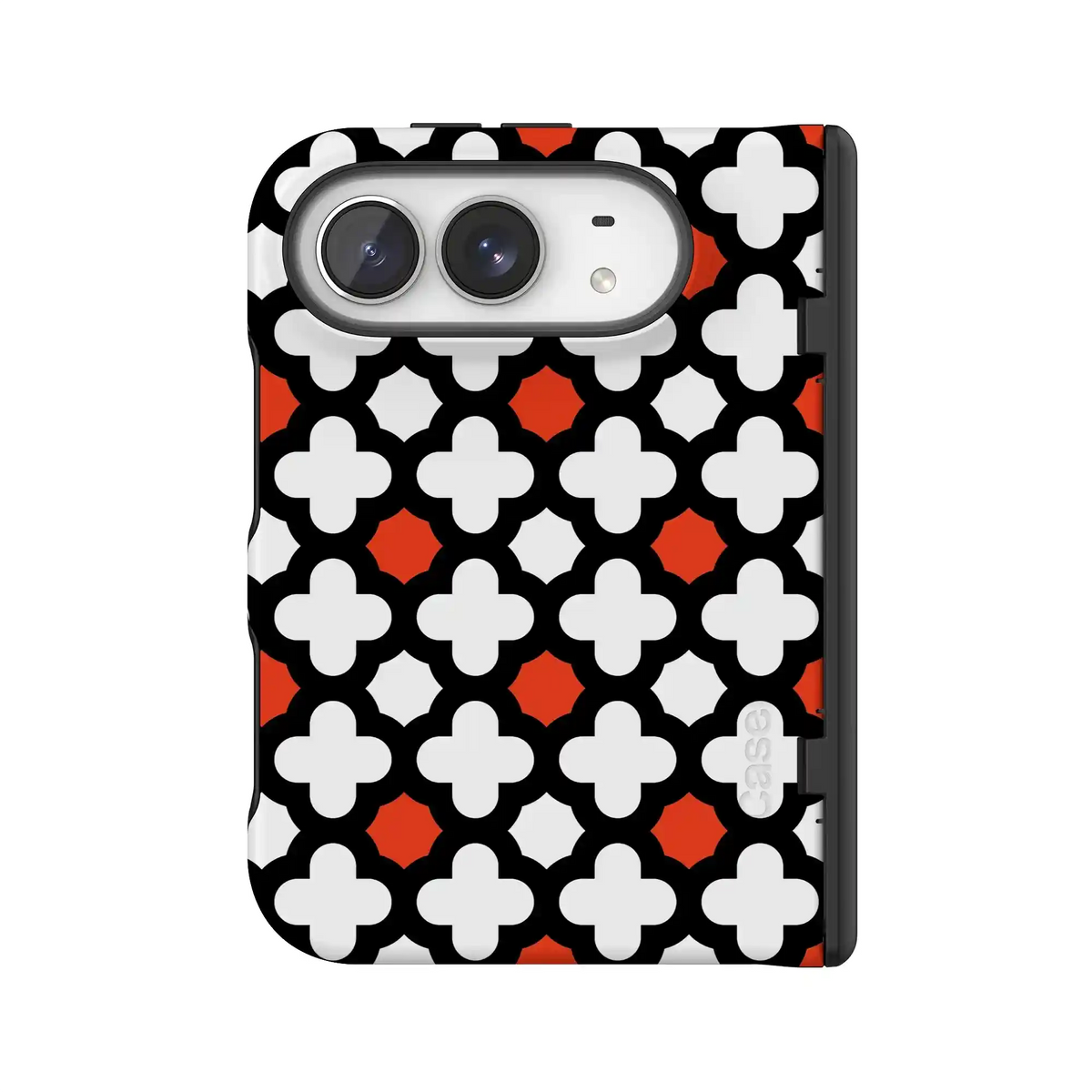 Red Lattice Tile | High Contrast Design Case