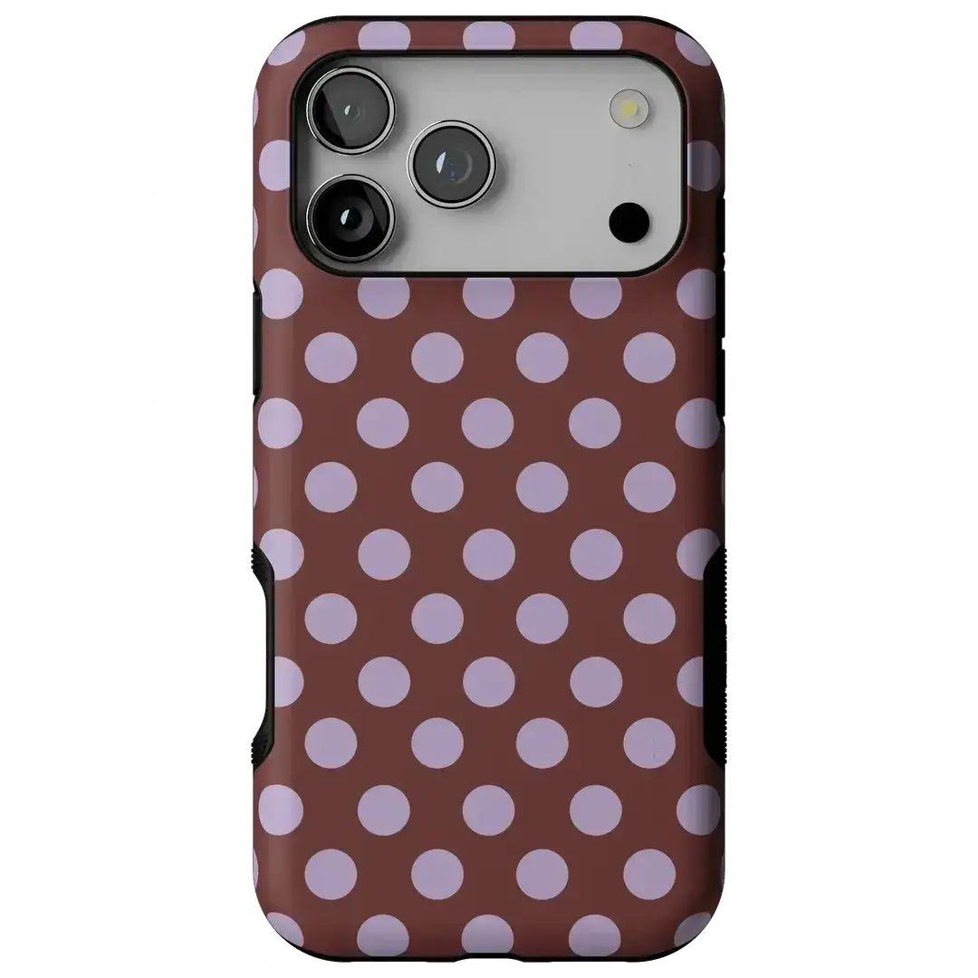Spotted in SoHo | Burgundy Polka Dot Case