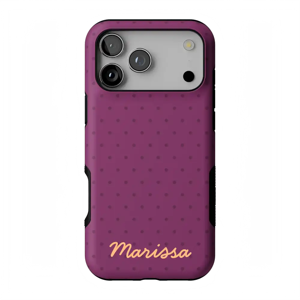 On the Dot | Plum Polka Dot Case