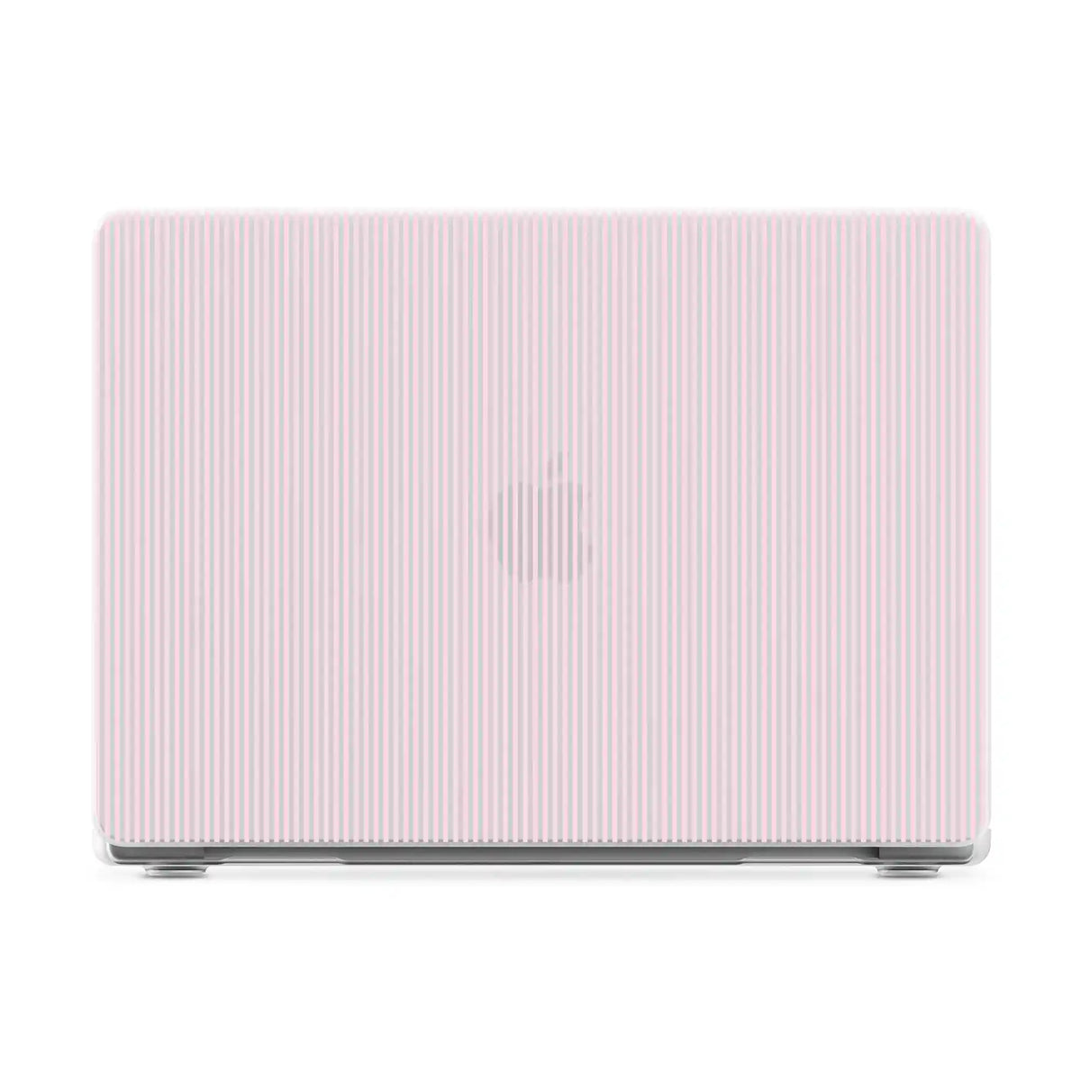 Stripes and the City | Light Pink Pinstripe Laptop Shell