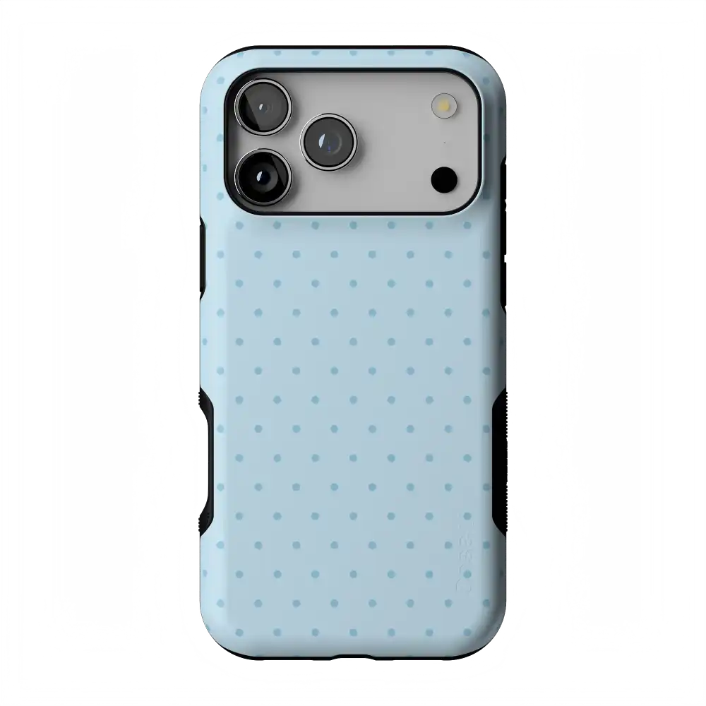 On the Dot | Blue Monochrome Polka Dot Case