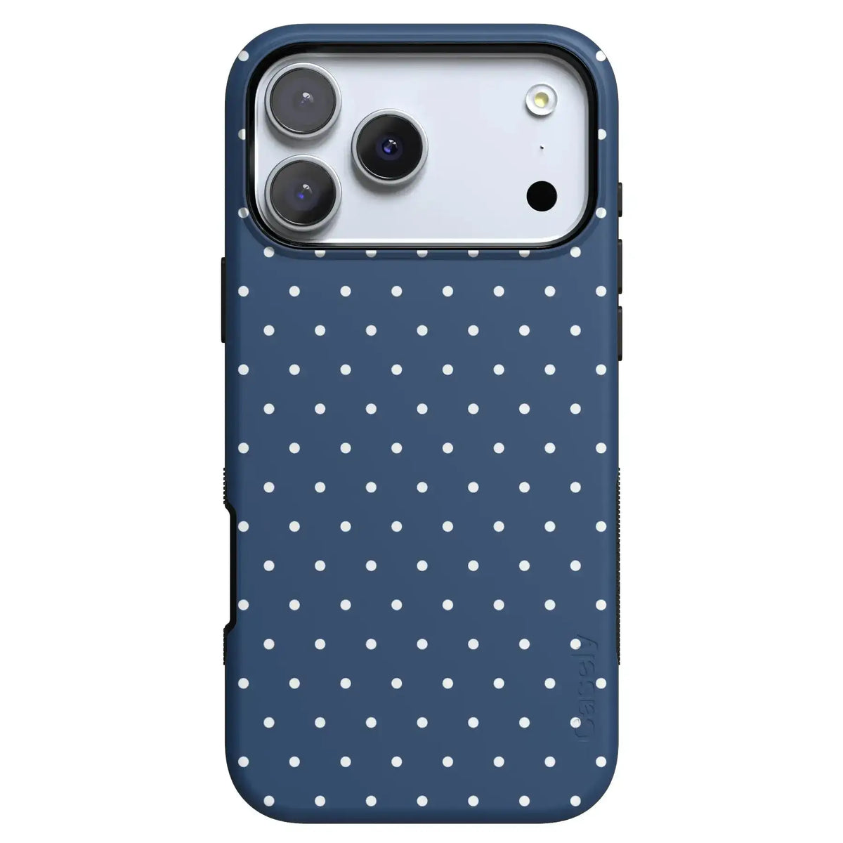 On the Dot | Navy Polka Dot Case