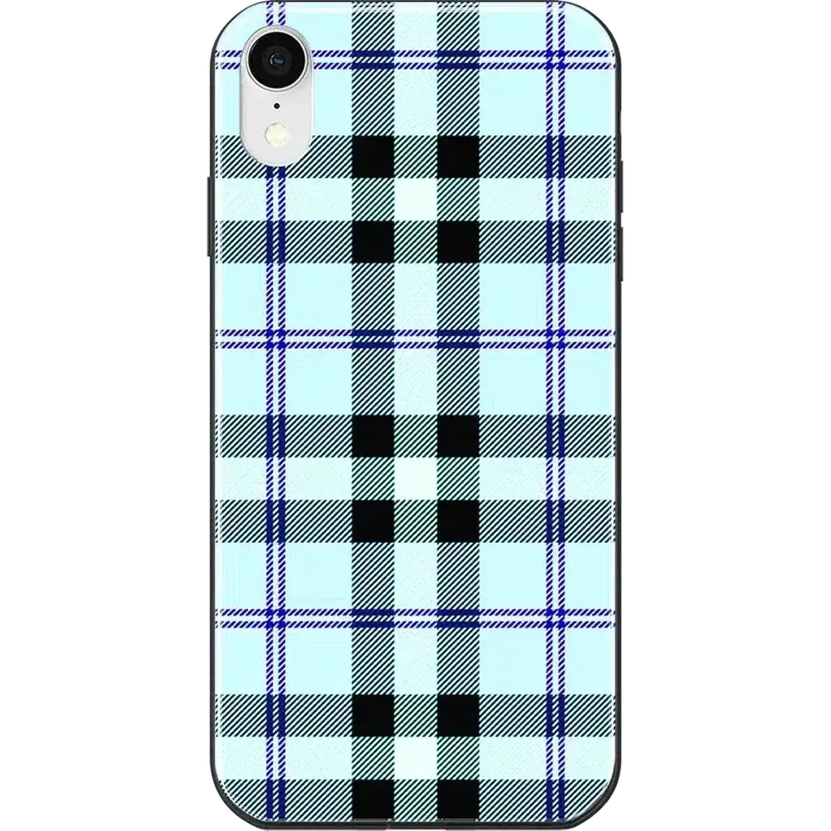 As if! | Light Blue Plaid Case