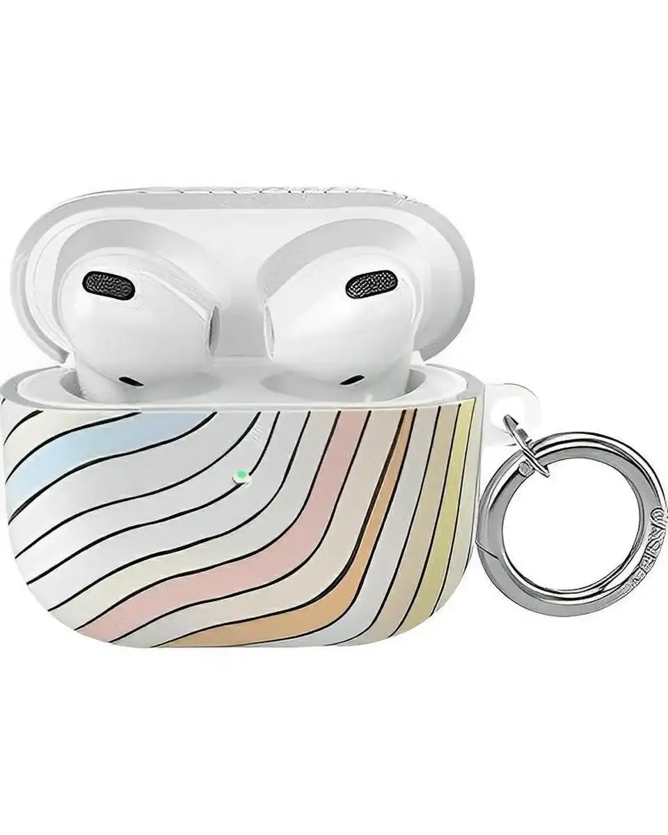 Ride The Wave | Pastel Rainbow Lined AirPods Case