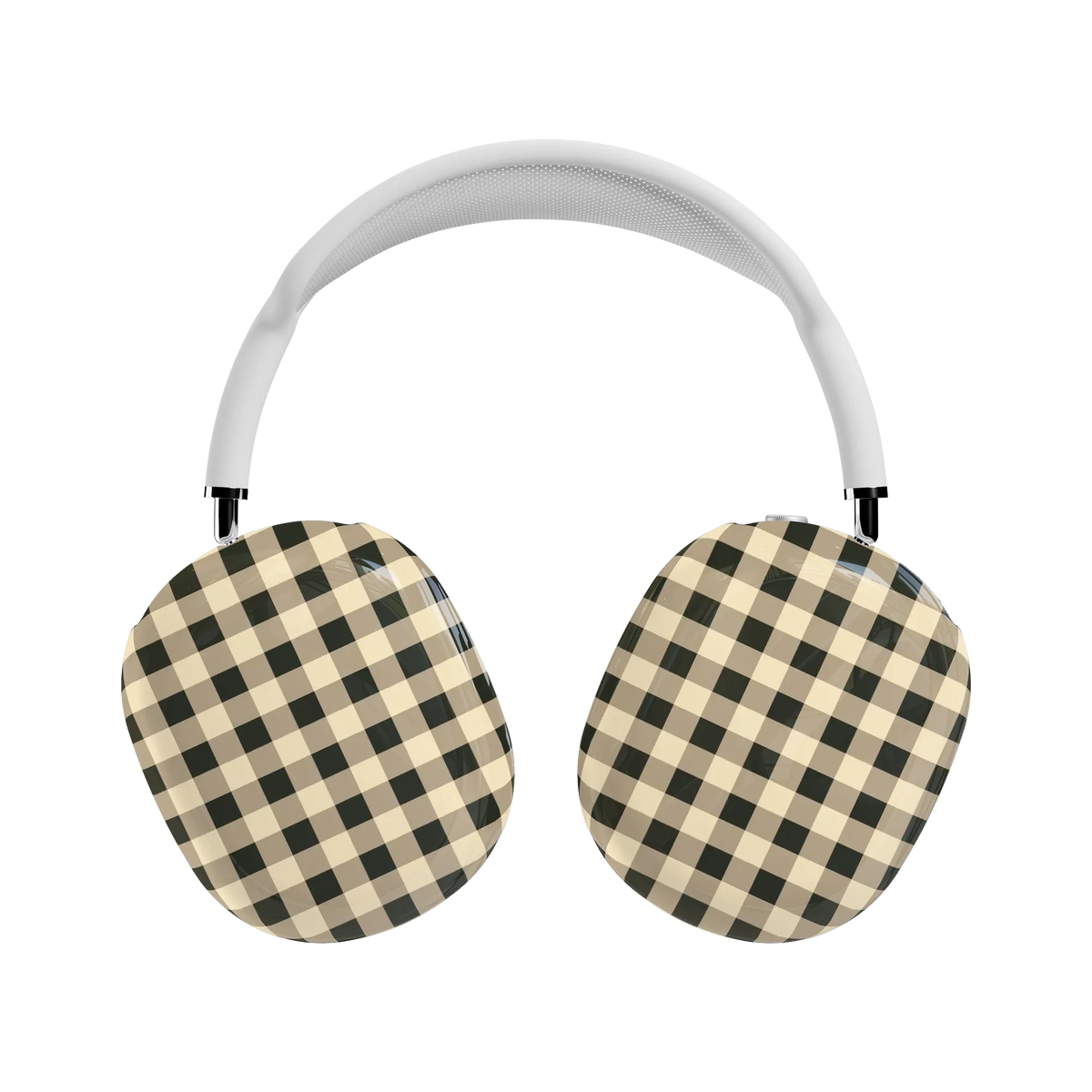 Cedar Lane | Black & Cream Gingham AirPods Max Case