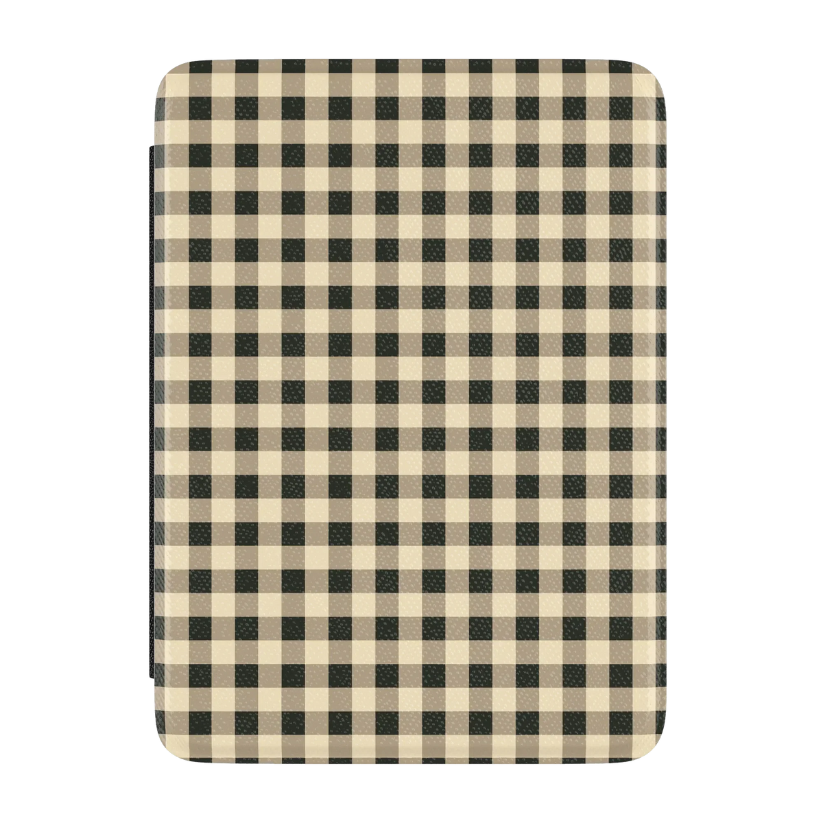 Cedar Lane | Black & Cream Gingham Kindle Case